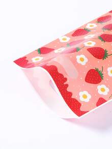 10/25/50个装草莓图案礼品袋，礼品包装袋，手提袋，礼品包装袋，收纳袋，草莓派对回礼袋，粉色/红色生日装饰，婚礼用品，婴儿派对回礼，性别揭晓派对用品，草莓生日装饰，节日派对用品，派对回礼 - 草莓 - 查看 6