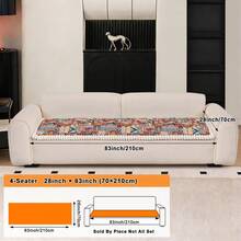 1 chiếc vỏ đệm sofa phong cách Bohemian dày dặn, chống trượt, thích hợp cho phòng khách, phòng ngủ, ngoài trời, chống bám bẩn do thú cưng, dùng được cả 4 mùa, phù hợp với sofa chữ L, sofa đơn, sofa 1/2/3/4 chỗ ngồi. Trang trí mới cho ngôi nhà mùa xuân và mùa hè. - Nhiều màu - Xem 12