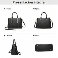 BAGCO Women Top Handle Bags - Black - View 7