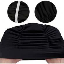 1pc This Plus-Size Swim Turban Offers Full Coverage For Long, Thick, Or Curly Hair-No More Strands Slipping Out! The Stretchy Fabric Fits Comfortably On Larger Head Sizes, Keeping Hair Dry And Protected In The Pool Or At The Beach. Made With Waterproof, Quick-Drying Fabric: It Blocks Pool Water (And Chlorine) From Soaking Hair, And Dries Fast After Use. - Multicolor - View 2