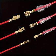 1000 Pieces Insulated Cable Connector Set With Ring, Fork And Spade Terminals, Electrical Crimping Tool Assortment For Automotive, Home And DIY Wiring Projects, Power Tools, DIY Accessories, Terminal Assortment - 金色 - 查看 6