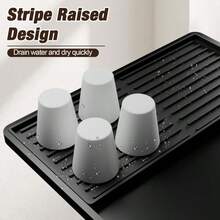 Large Silicone Coffee Machine Mat, Anti-Slip Heat Resistant Draining Tray For Countertop, Dining Table - Multicolor - View 9