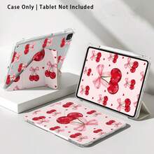 1pc 720 Degree Rotating Bracket Tablet Protective Case, Painted Effect Acrylic Crystal Cover Compatible With Honor, Redmi, OPPO, VIVO, Apple - Multicolor - View 1