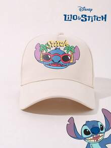 Disney 1pc Official Licensed Stitch Cartoon Embroidered Adjustable Baseball Cap, Unisex Outdoor Sun Protection Casual Hat, Suitable For Spring, Autumn, Travel, Beach, Y2K Style - Multicolor - View 10