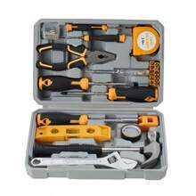 59pcs Yellow Home Multi-Tool Combo Set Auto Repair Socket Tool Kit Screwdriver Tool Box Multi-Variety Hand Tool Kit Ideal Repair Tool Set For Home, Garage And Workshop - 59pcs-yellow - View 6