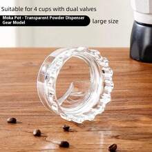 1 pieza de tamper de café para barista casero, anillo de dosificación de polvo rotativo, distribuidor de café, nivelador, accesorio - A5 - Ver 9