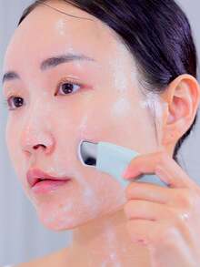 2支装光滑弧形黑头去除鼻刷，手动毛孔深层清洁工具，不锈钢刷毛，温和适用于敏感/油性肌肤，方便旅行携带 - 彩色 - 查看 5