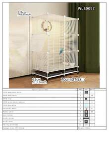 Large Size Easy Install Bird Cage, Parrot Cage For Cockatiel, Macaw, Parakeet, Luxury Villa With Tray For Indoor Home Use - Assembled Version - View 23