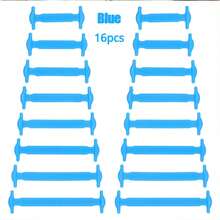 1 Pair Adult Slouchy Shoelaces, Flat Elastic Silicone No-Tie Shoelaces With Buckle Closure,Shoe,Spring Summer Picks,Brides Maid Gifts,Room,Bedroom Deccor,Bedroom Deccor,Beach,Travel,For Men,For Women,Vacation - Multicolor - View 15