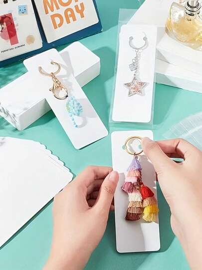 Tarjeta de exhibición de llavero, tarjeta de almacenamiento de joyas, tarjeta de etiqueta de empaque de regalo, tarjeta de almacenamiento de llavero, tarjeta de exhibición de collar