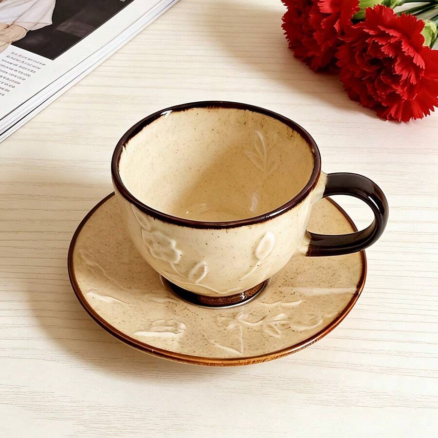 陶瓷杯 咖啡杯 水杯 马克杯 茶杯 办公个人专用 日式陶瓷 - 彩色 - 查看 1