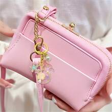 15 piezas/5 sets Llaveros con tema oceánico de estrellas de mar y sirena con perlas, incluye 5 llaveros, 5 tarjetas de agradecimiento y 5 bolsas de organza. Excelente para decorar mochilas, autos y suministros para fiestas DIY. - Multicolor - Ver 3