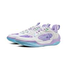 Li-Ning Wade ICE 2 V2 Men's Basketball Shoes, Professional Sports Authentic Official Store ABPV001 - Standard White/Breeze Purple - View 3