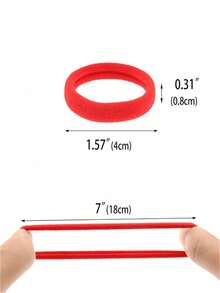 100 chiếc dây buộc tóc co giãn bằng nylon không đường may, không gây hư tổn cho cả nam và nữ, mềm mại và chắc chắn, phù hợp với tóc dày/mỏng, thẳng/xoăn, chống trượt, lý tưởng cho các hoạt động thể thao, yoga, chạy bộ và sử dụng hàng ngày. Món quà lý tưởng cho Ngày Valentine, Ngày của Mẹ, Lễ Phục Sinh, Sinh nhật, Kỷ niệm, Lễ hội và Tiệc tùng. - Đỏ - Xem 10