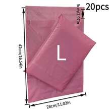10pcs Pink Courier Bags, Suitable For Clothing, Personal Items Storage, Logistics, Mailing, Portable Packaging Storage Bags, Multipurpose Bags, Holiday Gift Bags - Pink - View 19