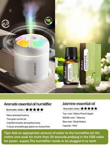 180ml Mini Humidifier & Air Freshener, 2 Modes Super Quiet, Suitable For Car/Home/Office Use, Gift - Cylindrical - View 17