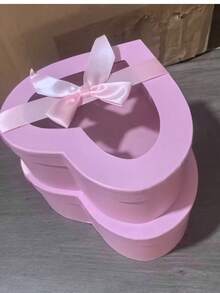 1pc~4pcs Heart-Shaped Bow Gift Box, Transparent PVC Soap Flower Box, Flower Box, With Lid, Ribbon And Clear Box, For Father's Day, Mother's Day, Valentine's Day, Birthday, Couples, Etc., - Multicolor - View 26