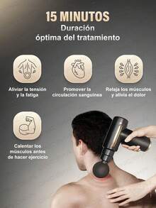 ONEEKA Pistola de fascia fría y caliente, mini pistola eléctrica de fitness para fascia cervical, masajeador de relajación, relajante muscular - Gris - Ver 6