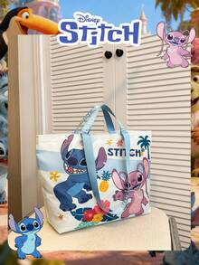 Disney Licensed Official 1 Pc Officially Licensed Stitch Pattern Wacky Shopping Bag Candy Pouch / Coin Purse / Book Bag Mischievous Stitch Large Capacity Tote Bag High-Capacity Foldable Tote Bag Drawstring Shoulder Bag Lightweight Handbag Official Licensed - Multiple Models To Choose FromVerifiable For Lady/Teen Perfect For Valentine's Day/Daily/Shopping/ - DHF52008-sT - View 9