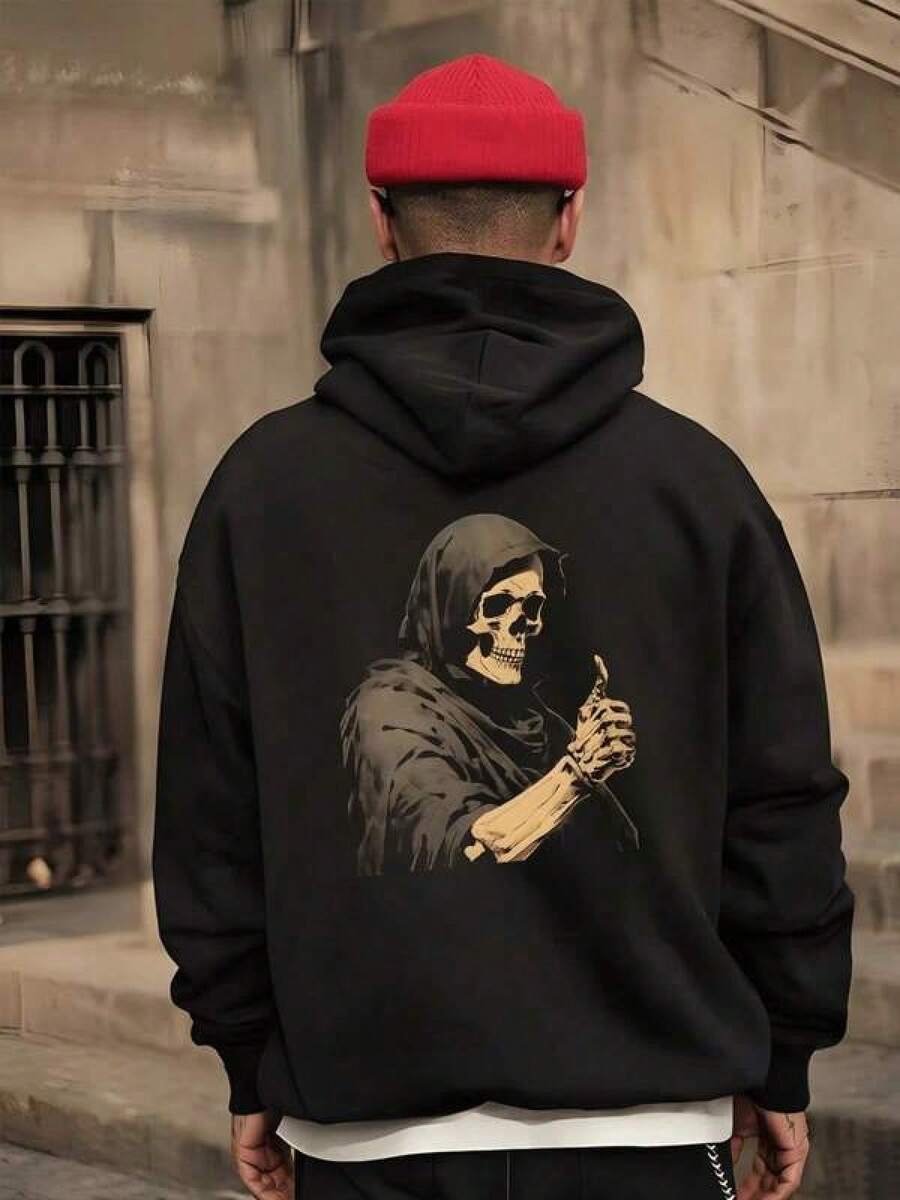 Men Outdoor Hoodies & Sweatshirts - Black - View 1