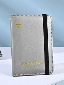 1 pieza Cartera de viaje de pasaporte de piel sintética | Portador de tarjetas multiusos con estampado de avión | Organizador de documentos unisex para hombres Cartera mini Cartera Monedero Cartera pequeña Cartera de tarjetas Regalos para hombres y mujeres Cartera de dinero Regalo del Día de la Madre Esencial de crucero Cosas lindas Clip de dinero - Multicolor - Ver 12