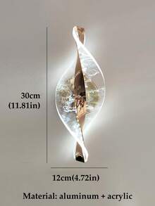 1pc/2pcs Modern Curved Wave Wall Lamp - Dimmable Acrylic Wall Sconce, Suitable For Bedroom, Hallway And Entryway Ambient Lighting, Multifunctional Decorative Lighting Fixture For Contemporary Home And Commercial Spaces - Multicolor - View 12