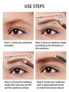 24 Anti Allergy Plastic Eyebrow Templates, Reusable DIY Cosmetics And Beauty Tools, Eyebrow Shaped Artifact, Eyebrow Shaped Card, Eyebrow Shaping, Eyeliner Card, Eyebrow Card, Eyebrow Assistant, Beauty Tools, Waterproof And Durable Eyebrow Shaping Templates, Suitable For Beginners And Professionals - Multicolor - View 4