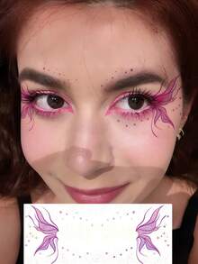 6 Tờ Hình Xăm Bướm Lấp Lánh Hình Xăm Tiên Dễ Thương Chống Nước Miếng Dán Trang Điểm Lấp Lánh Nhiều Màu Sắc Cho Ngày Valentine Tiệc Hè Hẹn Hò Lễ Hội Lễ Phục Sinh Phụ Kiện Cosplay - Nhiều màu - Xem 5