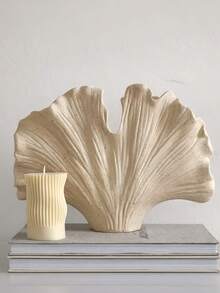 1pc Fan-Shaped Vase, Made Of Resin Sandstone Material, Suitable For Home Decor And Tabletop Display - Multicolor - View 5