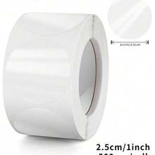 500pcs/Roll Transparent Stickers, Round Sealing Stickers, Adhesive Labels, Roll Stickers Back To School - Multicolor - View 5