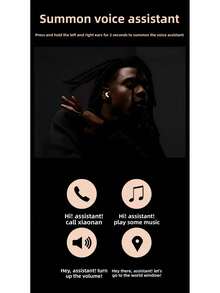 New Air4 Wireless In - Ear Earbuds With Ultra - Long Battery Life & High - Fidelity Sound 8 In 1 Wireless Earbuds ANC Active Noise Cancelling(-36db)In-Ear Earphones With Charging 33H Playtime 360 Hi-Fi Stereo Waterproof Headphones Android Phone/ AlRP0DS Pro IOS Laptops 1:1 Clone Sport Noise Cancelling Earbuds, Wireless Headphones With Secure Fit & Ambient Mode, 30H Battery IPX4 Sweatproof Running, Gym GCCL - trắng - Xem 4