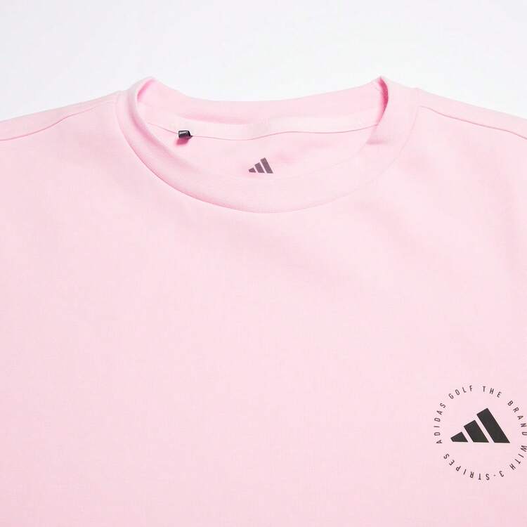 Adidas Spring & Autumn Men's Minimalist Small Logo Comfortable Casual Pullover Sweatshirt JX7234 - Clear Pink - View 3