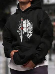 Men Outdoor Hoodies & Sweatshirts - Black - View 1