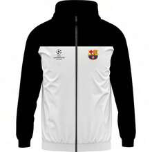 Windbreaker Jacket Windbreaker Team BC - 黑與白 - 查看 2