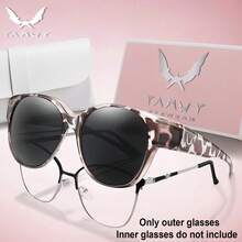 1 Pair Fashionable Round Sunglasses, Unisex, Suitable For Daily Wear, Shopping, Festivals, Parties, Travel And Other Occasions - Multicolor - View 10