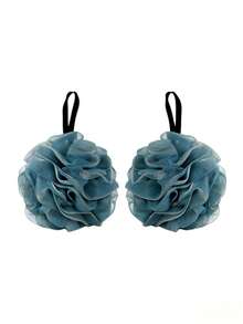 4pcs Floral Pattern Luffa Sponge Set, Includes Hanging Loop, Soft Exfoliating Scrub Ball, Rich Foaming, Gentle Exfoliating Bath Sponge, Back Massage Bubble Bath Ball, Reusable, Suitable For Personal Care Exfoliation And Body Cleansing, Also Suitable For Bathroom Decor, Made Of Skin-Friendly Materials, Essential Bathing Supplies, Durable, Perfect For Home SPA Enthusiasts (Random 4 Colors/2pcs/1pc Set Available) - Multicolor - View 10