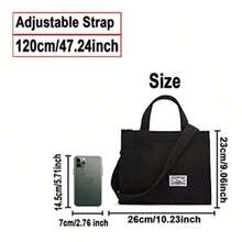 Bolso de lona simple beige bolso de viaje diario femenino bolso de hombro único bolso especial ligero de gran capacidad - Beis - Ver 9