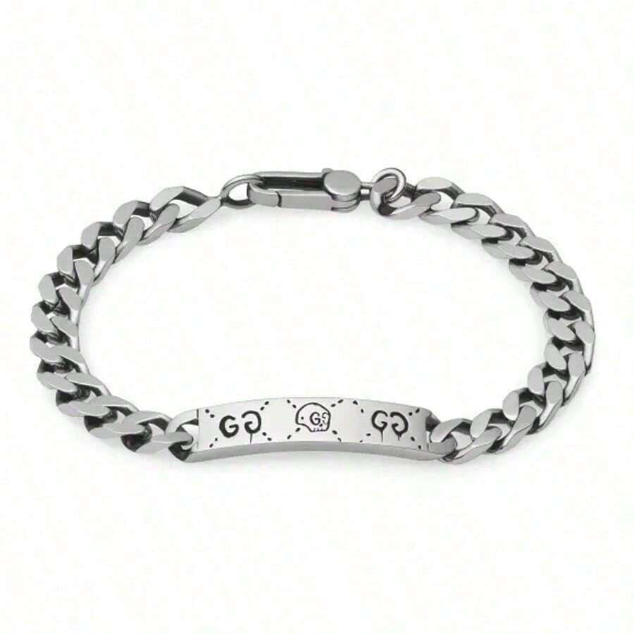 Gucci Minimalist Elegant Bracelet, Suitable For Daily Wear, Unisex, YBA455321001 - Silver - View 1