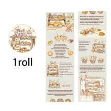 200cm/Roll, Floral And Character Patterns, Vintage Decorative Tape, Can Be Used To Decorate Phone Cases, Notebooks, Photo Albums, Postcards, Cups, Creative DIY Material Kit, Birthday Gift, Vintage-Themed Tape - Multicolor - View 10