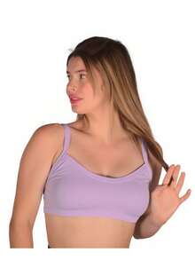 COMFORTABLE POLYAMIDE BRA TOP - Lila Púrpura - Ver 2