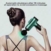 Benbo按摩枪，背部按摩器，缓解疼痛。配有多个按摩头。送礼自用皆宜。灰色和绿色可选。