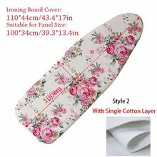 1 件装耐用熨衣板布，新款加厚耐热熨衣板罩垫，通用洗衣用品，印花加厚款 - 彩色 - 查看 15