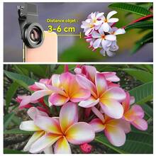 APEXEL 2 In 1 Phone Camera Lens Kit Compatible With IPhone And Android, 12.5X Macro Lens And 0.45X Wide Angle Lens, Clip-On Phone Lens Attachment With Bag - A - View 8