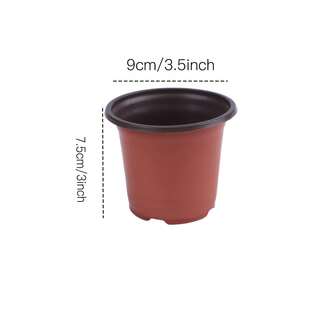 100pcs 3.5inch Seedling Pots & Small Plant Pots - Ideal For Outdoor Succulent Rock Garden Planting & Seedling Care