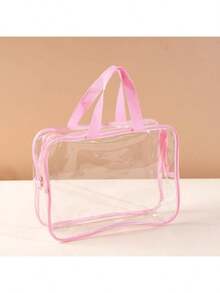 Bộ 2 túi đựng đồ chơi trẻ em trong suốt có khóa kéo và nhãn dán, được làm từ nhựa PVC trong suốt, có thể tái sử dụng, thích hợp để đựng trò chơi cờ bàn, khối xếp hình, ghép hình và đồ chơi, lý tưởng để cất giữ đồ dùng trong phòng trẻ. - Nhiều màu - Xem 22