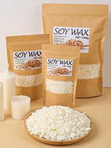 100g/200g/1000g Soy Wax, DIY Scented Candle Making Material, 3.52oz/7.05oz/35.27oz High Quality Natural Soy Wax, Candle Making Supplies - Soy Wax - View 3