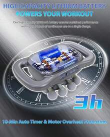 Vielspu 16-Head Massage Gun, Deep Tissue Percussion Massager With 9 Modes & 9 Intensities, 2600mAh Battery Back Bassager For Pain Relief Deep Tissue For Muscle Pain Relief In Back, Legs, Shoulders - 標準款+配件 - 查看 5