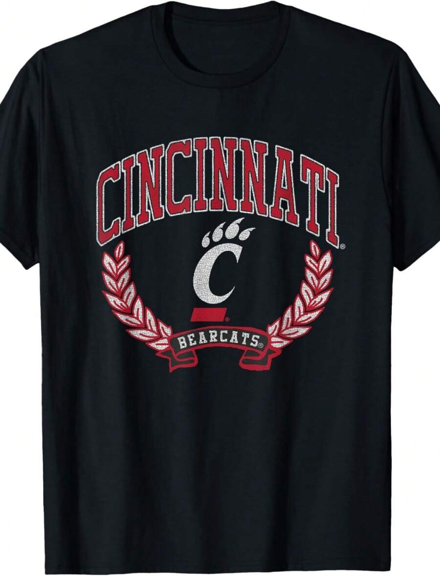 Cincinnati Bearcats Victory Vintage T-Shirt - 黑色 - 查看 1
