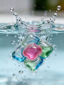 5合1浓缩香氛洗衣凝珠，持久花香，多功能清洁护理，家庭装，适用于滚筒洗衣机和波轮洗衣机 - 彩色 - 查看 10