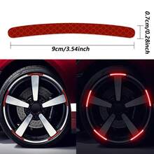 20pcs Car Wheel Reflective Stickers, Tire Warning Stickers, Hoverboard Decals, Reflective Safety Stickers - A - View 9